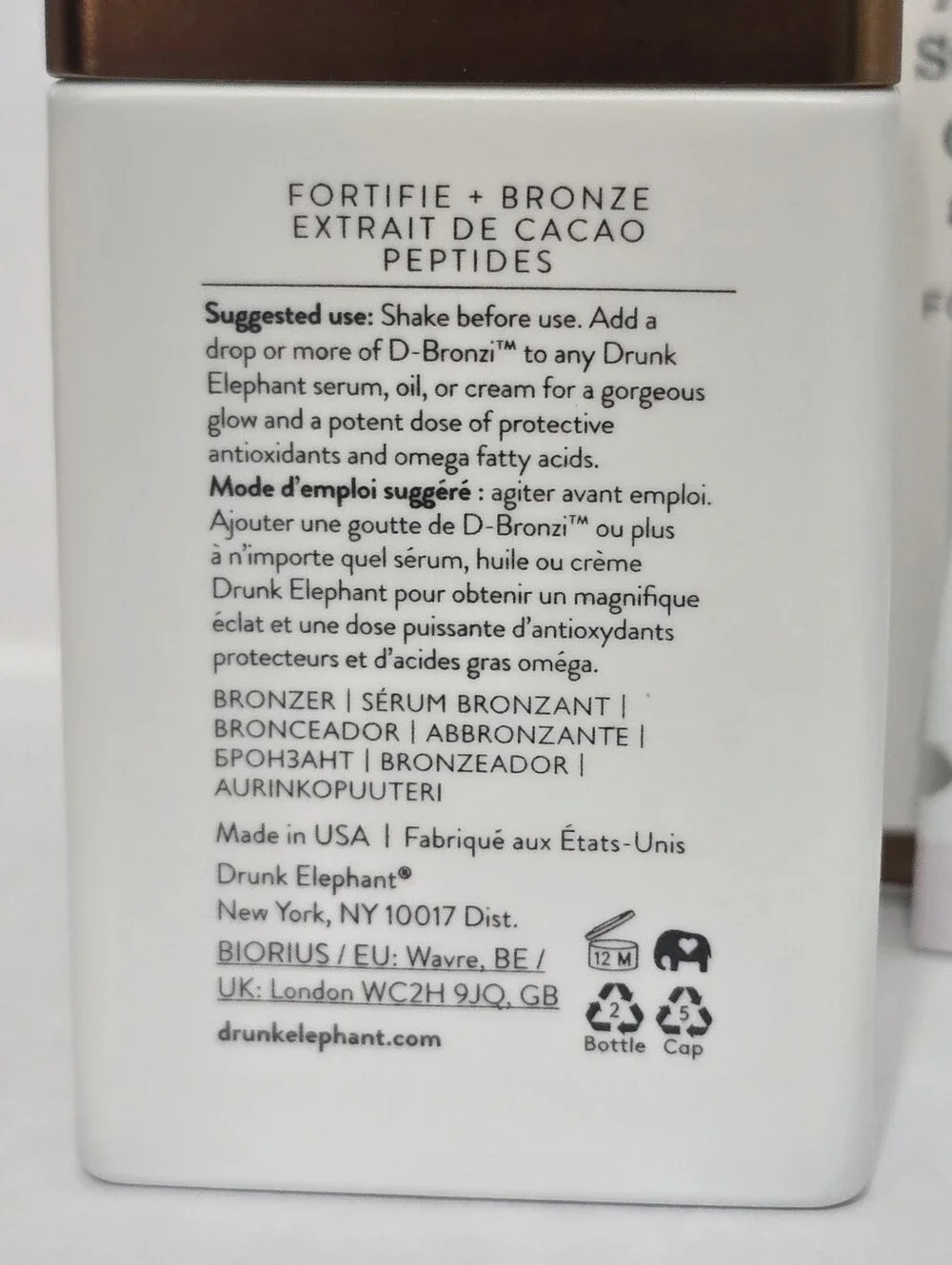 Drunk Elephant D-Bronzi Anti-Pollution Sunshine Drops 30ml New